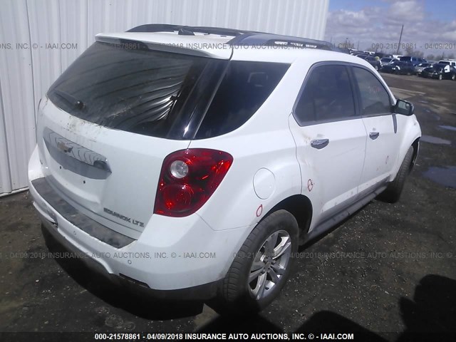 2GNFLGEK9C6257844 - 2012 CHEVROLET EQUINOX LTZ WHITE photo 4