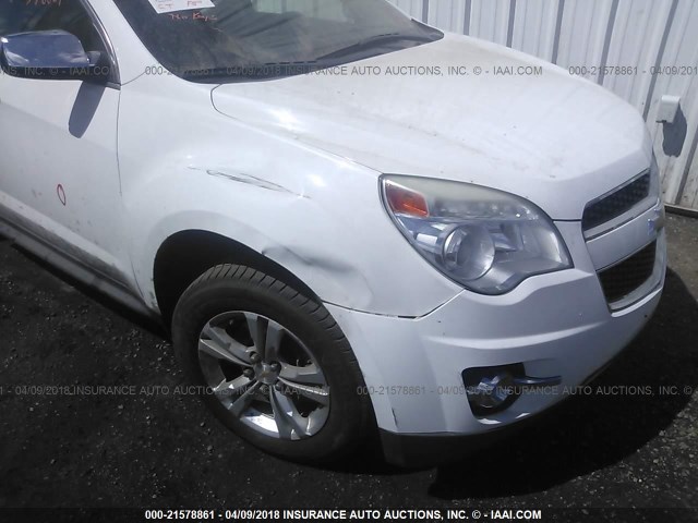 2GNFLGEK9C6257844 - 2012 CHEVROLET EQUINOX LTZ WHITE photo 6