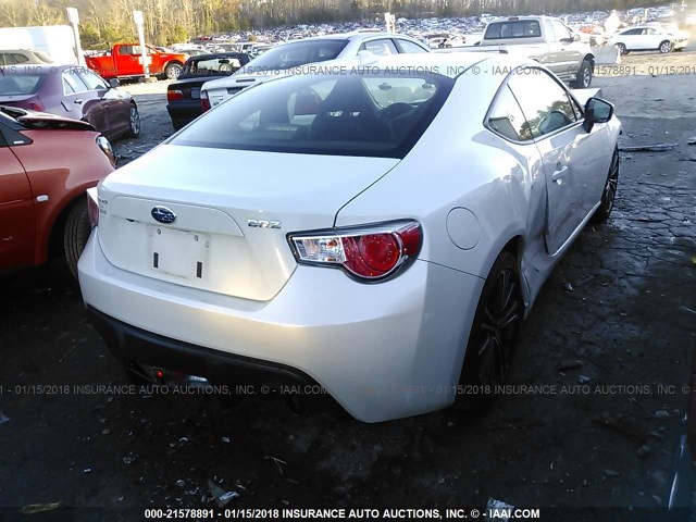 JF1ZCAB18G9601713 - 2016 SUBARU BRZ 2.0 PREMIUM WHITE photo 4