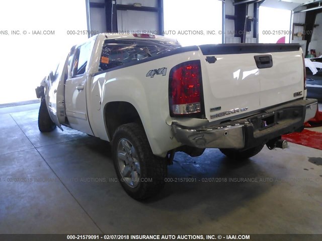 3GTP2WE27CG104636 - 2012 GMC SIERRA K1500 SLT WHITE photo 3