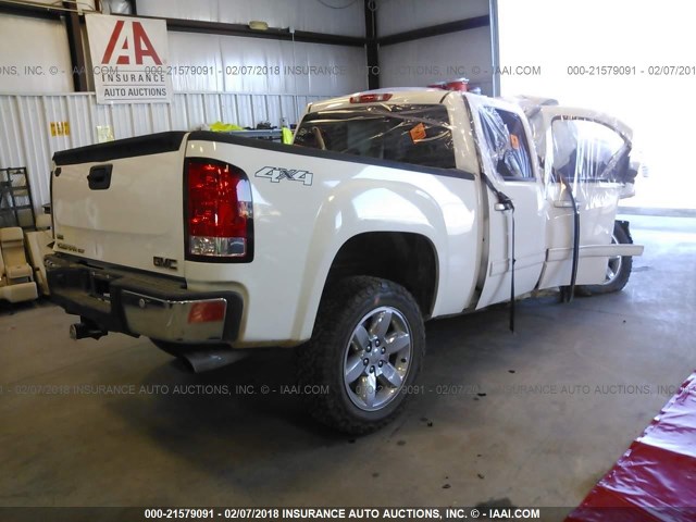 3GTP2WE27CG104636 - 2012 GMC SIERRA K1500 SLT WHITE photo 4