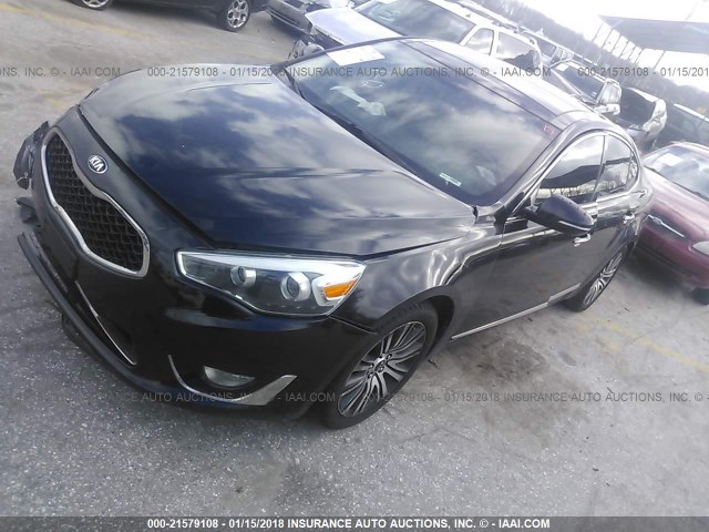 KNALN4D79E5139452 - 2014 KIA CADENZA PREMIUM/LIMITED BLACK photo 2