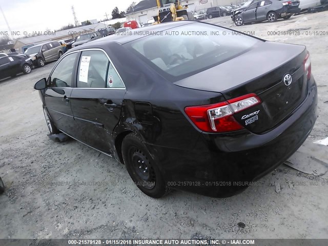 4T4BF1FK4ER397106 - 2014 TOYOTA CAMRY L/SE/LE/XLE BLACK photo 3