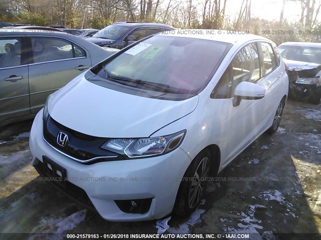 3HGGK5H87FM724517 - 2015 HONDA FIT EX/EXL WHITE photo 2