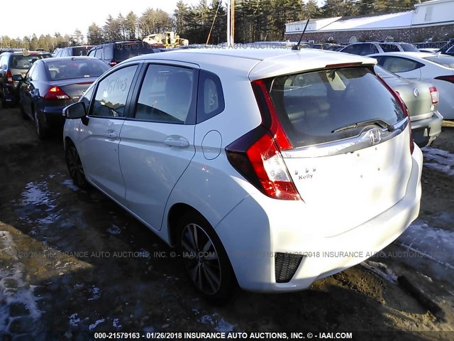 3HGGK5H87FM724517 - 2015 HONDA FIT EX/EXL WHITE photo 3