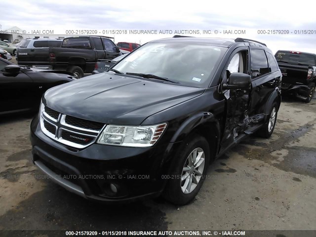 3C4PDCBG2FT628006 - 2015 DODGE JOURNEY SXT BLACK photo 2