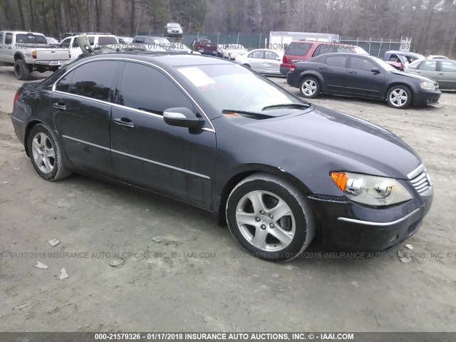 JH4KB16585C018911 - 2005 ACURA RL შავი ფოტო 1