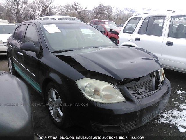 1G1AZ55F167750181 - 2006 CHEVROLET COBALT LTZ BLACK photo 1