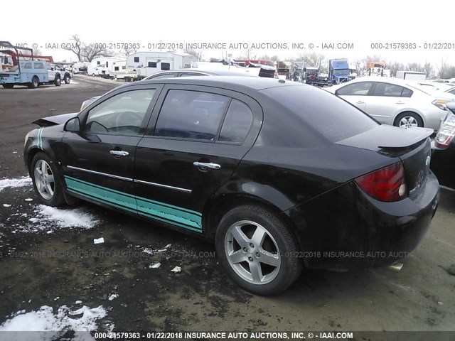 1G1AZ55F167750181 - 2006 CHEVROLET COBALT LTZ BLACK photo 3