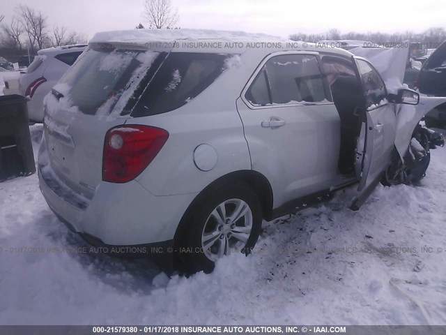 2GNALBEK1C1331459 - 2012 CHEVROLET EQUINOX LS SILVER photo 4