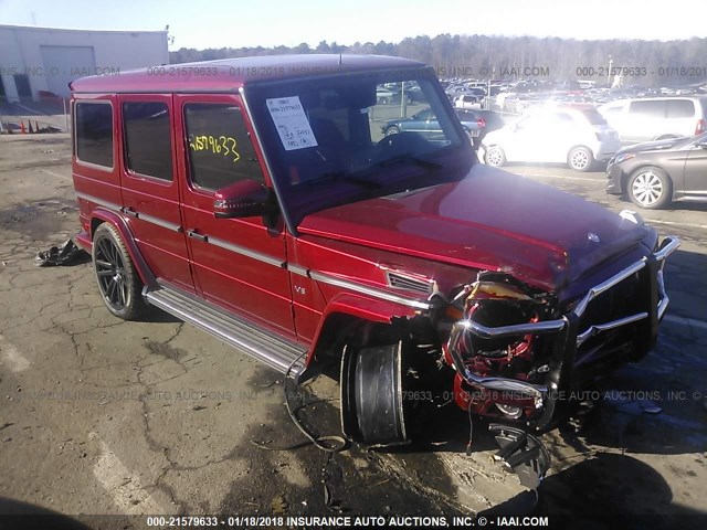 WDCYC3HF3FX233658 - 2015 MERCEDES-BENZ G 550 BURGUNDY photo 1