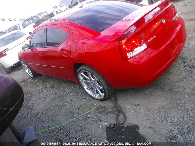 2B3CA5CT1AH172016 - 2010 DODGE CHARGER R/T RED photo 3