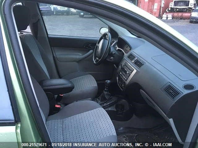 1FAFP34N67W213996 - 2007 FORD FOCUS ZX4/S/SE/SES GREEN photo 5