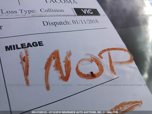 5TFTX4CN1FX050316 - 2015 TOYOTA TACOMA ACCESS CAB Schwarz Foto 7