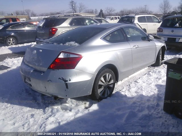 1HGCS12328A025929 - 2008 HONDA Accord LX-S SILVER photo 4