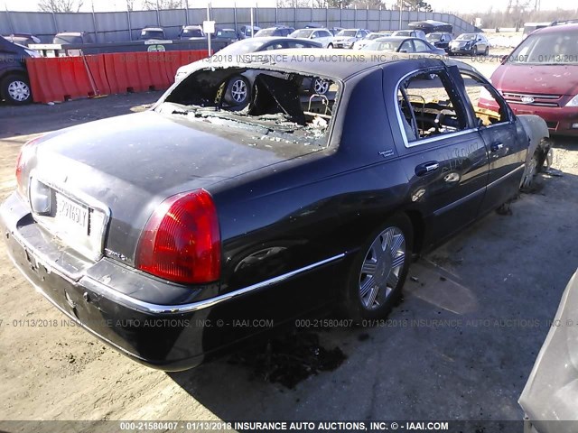 1LNHM82W85Y668513 - 2005 LINCOLN TOWN CAR SIGNATURE LIMITED BLACK photo 4