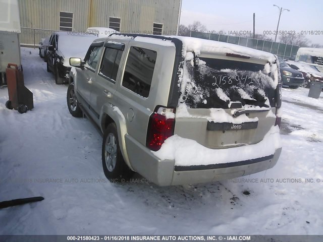 1J8HG48K57C685819 - 2007 JEEP COMMANDER SILVER photo 3