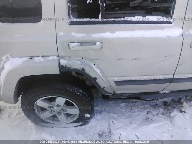 1J8HG48K57C685819 - 2007 JEEP COMMANDER SILVER photo 6