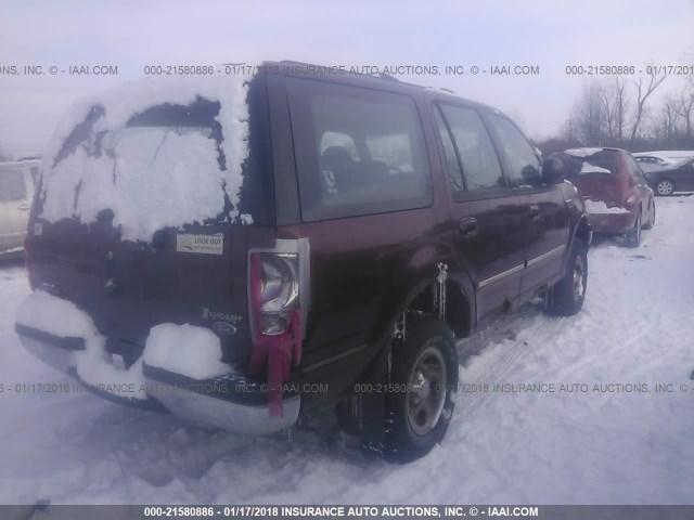 1FMRU1669YLB30796 - 2000 FORD EXPEDITION XLT მუქწითელი ფოტო 4