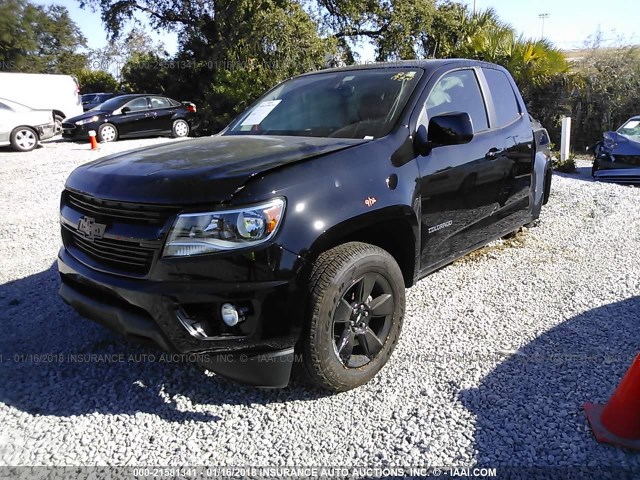 1GCHSCEN4H1205152 - 2017 CHEVROLET COLORADO LT BLACK photo 2