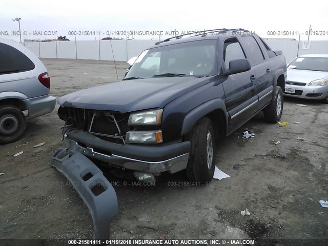 3GNEC12Z15G159036 - 2005 CHEVROLET AVALANCHE C1500 BLACK photo 2