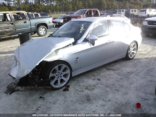 WBAVB73557PA86942 - 2007 BMW 335 I SILVER photo 2