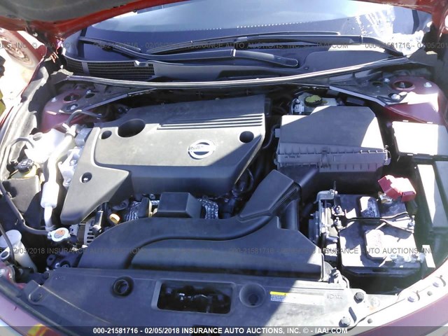 1N4AL3AP8EC404359 - 2014 NISSAN ALTIMA 2.5/S/SV/SL RED photo 10