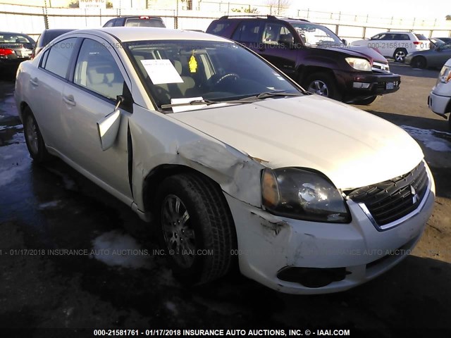 4A3AB36F69E010816 - 2009 MITSUBISHI GALANT ES WHITE photo 1