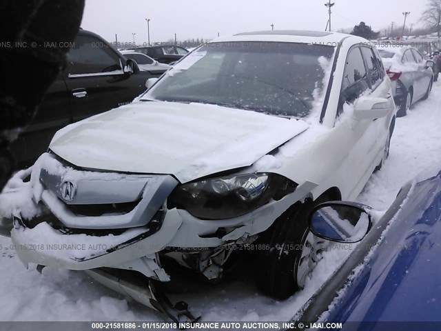 5J8TB1H59BA002163 - 2011 ACURA RDX TECHNOLOGY WHITE photo 2