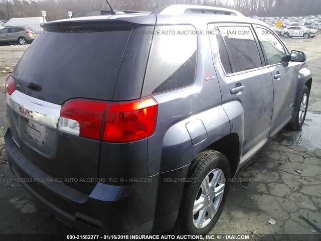 2GKALREK0E6291077 - 2014 GMC TERRAIN SLE BLUE photo 4