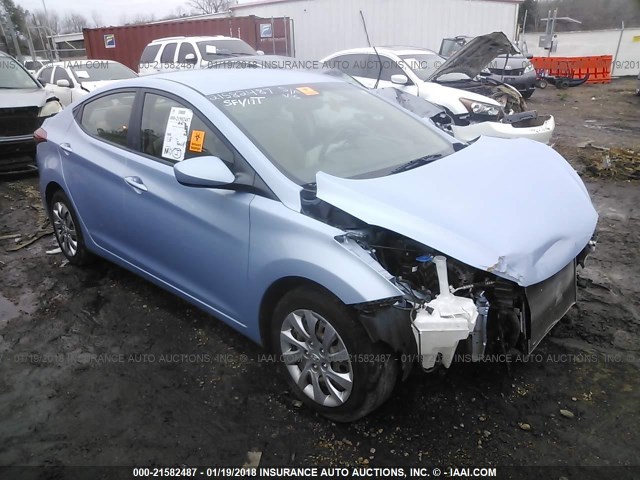 KMHDH4AE1CU292925 - 2012 HYUNDAI ELANTRA GLS/LIMITED TEAL photo 1