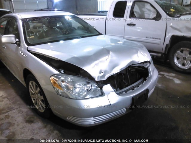 1G4HD57M89U129943 - 2009 BUICK LUCERNE CXL SILVER photo 6