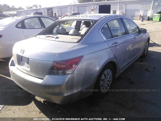 1HGCP26479A019961 - 2009 HONDA ACCORD LXP SILVER photo 4