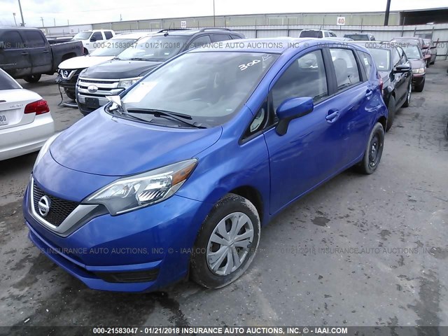 3N1CE2CP3HL357774 - 2017 NISSAN VERSA NOTE S/S PLUS/SV/SL/SR BLUE photo 2