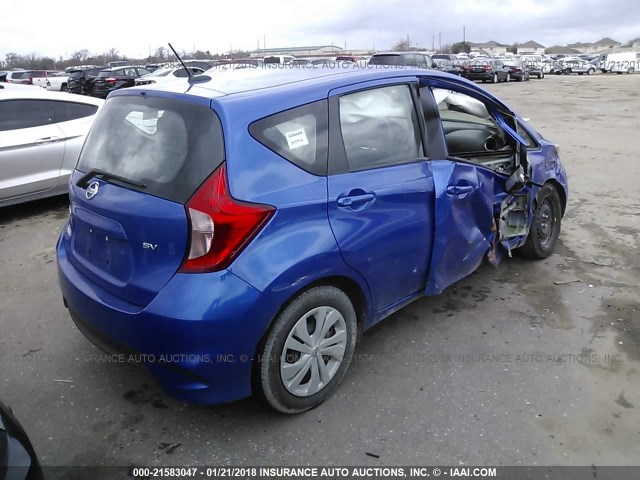 3N1CE2CP3HL357774 - 2017 NISSAN VERSA NOTE S/S PLUS/SV/SL/SR BLUE photo 4