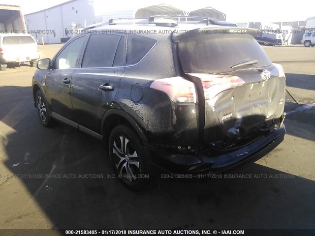 2T3BFREV4GW490092 - 2016 TOYOTA RAV4 LE BLACK photo 3