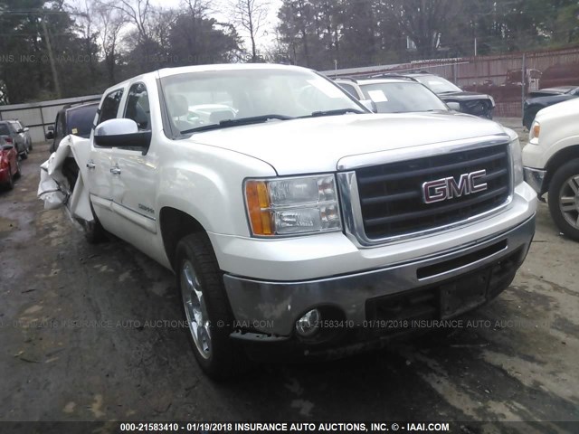 3GTP2VE39BG401151 - 2011 GMC SIERRA K1500 SLE WHITE photo 1