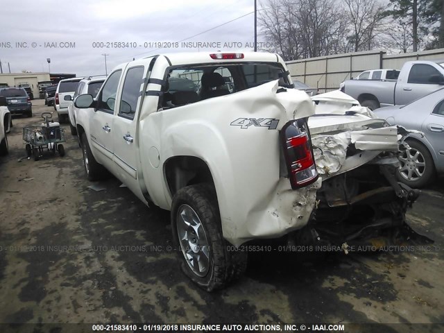 3GTP2VE39BG401151 - 2011 GMC SIERRA K1500 SLE WHITE photo 3