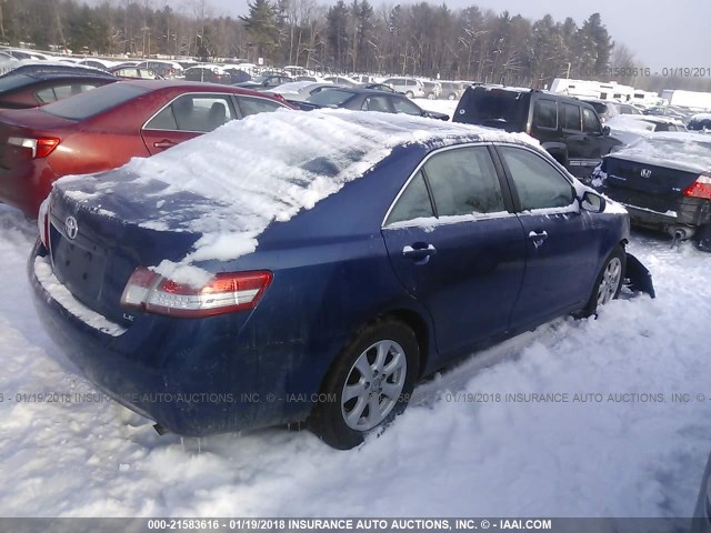 4T1BF3EK7BU582799 - 2011 TOYOTA CAMRY SE/LE/XLE 蓝色 照片 4