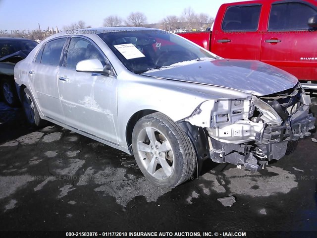 1G1ZC5EU4CF125830 - 2012 CHEVROLET MALIBU 1LT SILVER photo 1