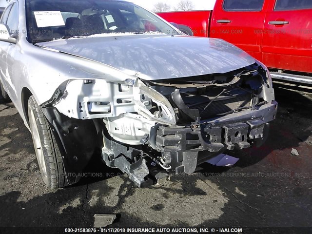 1G1ZC5EU4CF125830 - 2012 CHEVROLET MALIBU 1LT SILVER photo 6