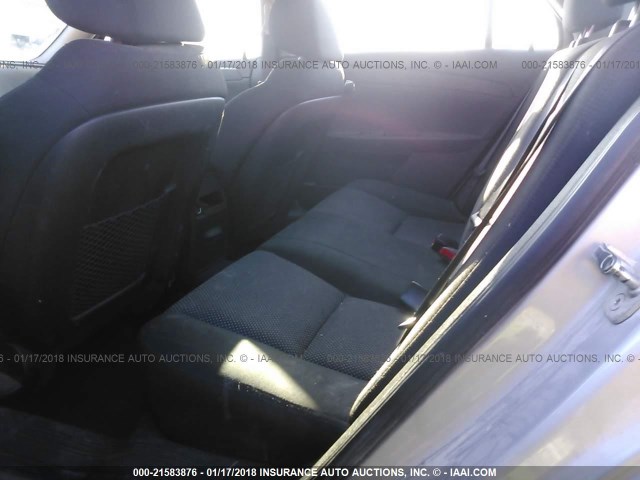 1G1ZC5EU4CF125830 - 2012 CHEVROLET MALIBU 1LT SILVER photo 8