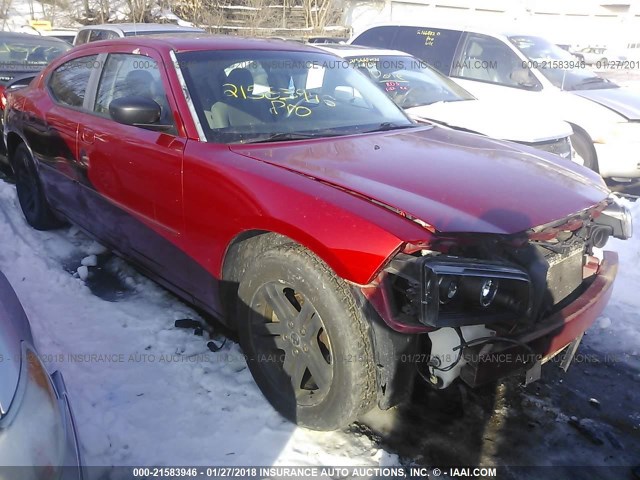 2B3KA43G56H493069 - 2006 DODGE CHARGER SE/SXT RED photo 1