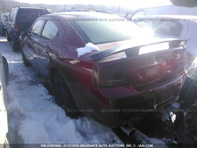 2B3KA43G56H493069 - 2006 DODGE CHARGER SE/SXT RED photo 3