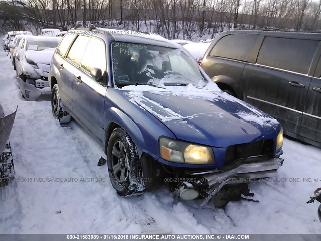 JF1SG63623H754469 - 2003 SUBARU FORESTER 2.5X BLUE photo 1