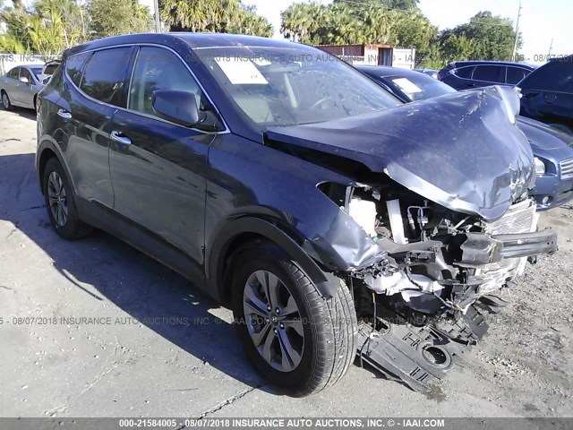 5XYZT3LB8GG340417 - 2016 HYUNDAI SANTA FE SPORT  GRAY photo 1