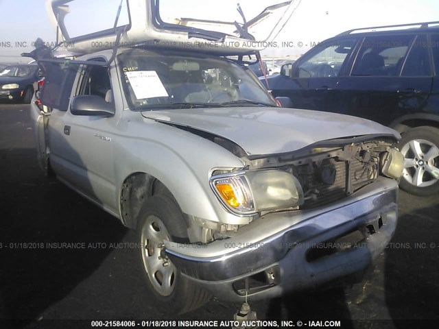 5TEVL52N31Z879997 - 2001 TOYOTA TACOMA XTRACAB SILVER photo 1