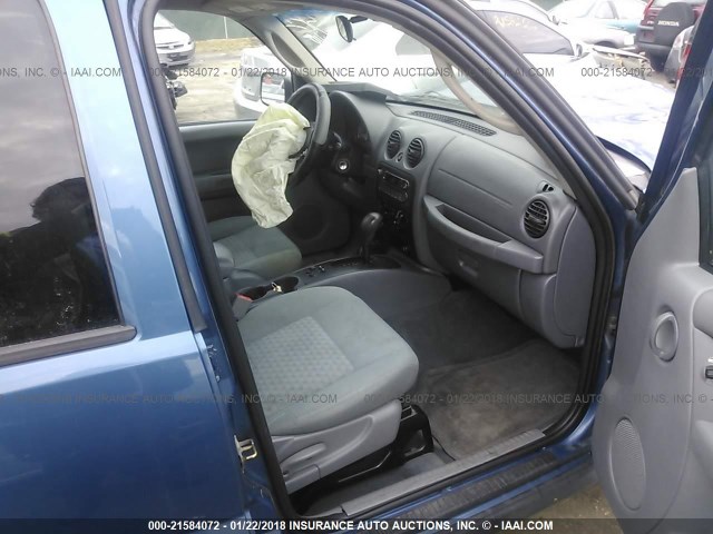 1J4GL48K35W573041 - 2005 JEEP LIBERTY SPORT 蓝色 照片 5