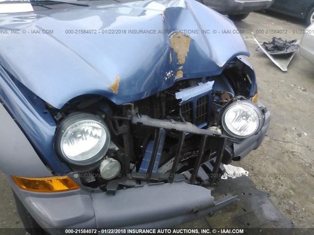 1J4GL48K35W573041 - 2005 JEEP LIBERTY SPORT 蓝色 照片 6