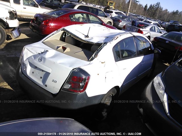 3N1AB61E57L713956 - 2007 NISSAN SENTRA 2.0/2.0S/2.0SL WHITE photo 4